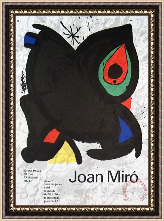 Joan Miro Grand Palais Framed Print