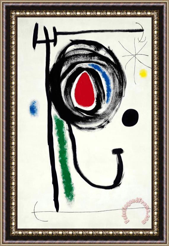 Joan Miro L'etoile Insaisissable, 1968 Framed Print