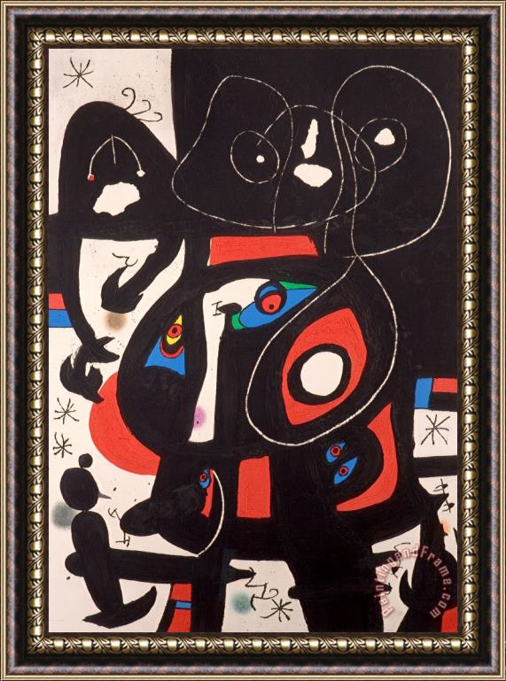 Joan Miro La Metamorphose, 1978 Framed Painting