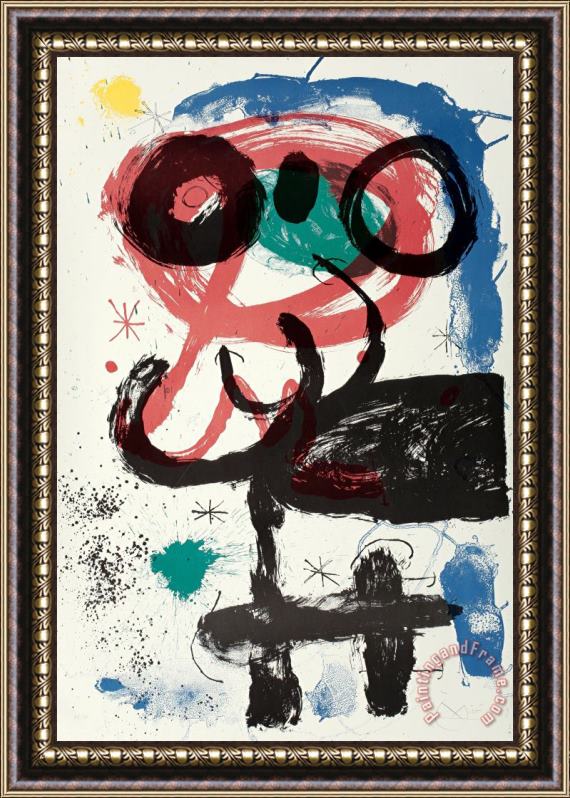 Joan Miro La Vendangeuse, 1964 Framed Print