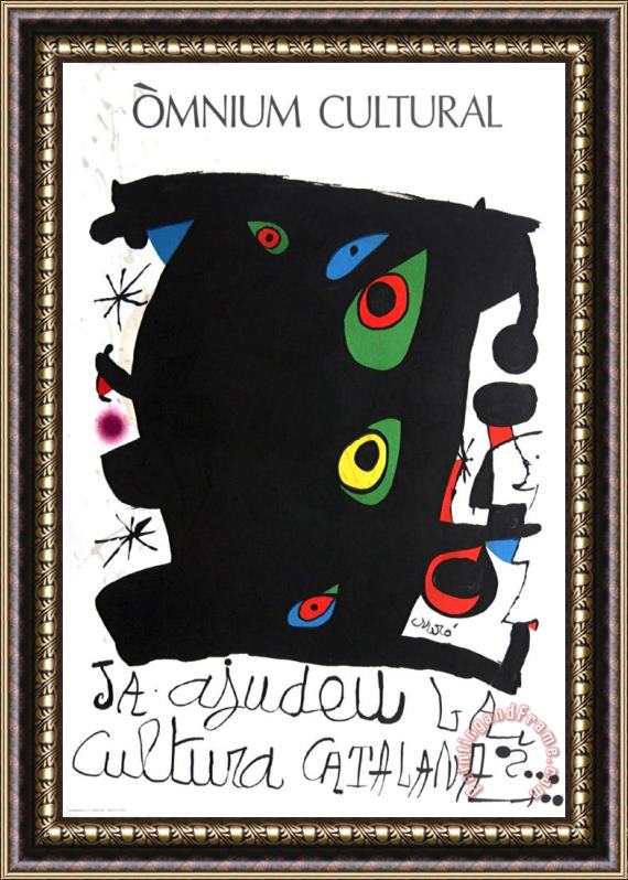 Joan Miro Omnium Cultural 1974 Framed Print