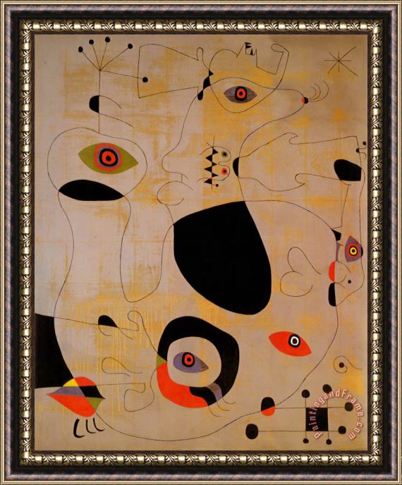 Joan Miro Port Framed Painting