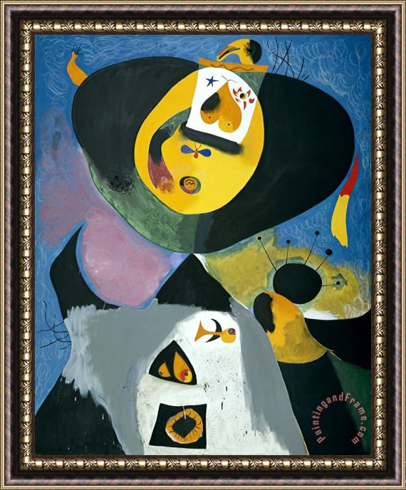 Joan Miro Portrait No. 1 Framed Painting