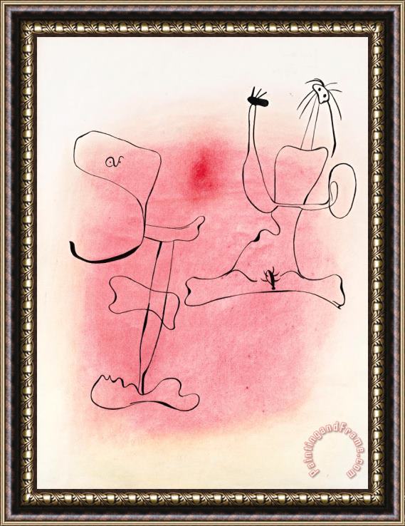 Joan Miro Sans Titre Framed Painting