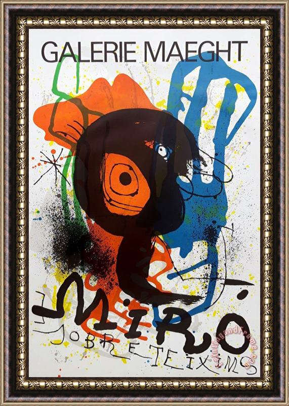 Joan Miro Sobreteixims 1973 Framed Painting