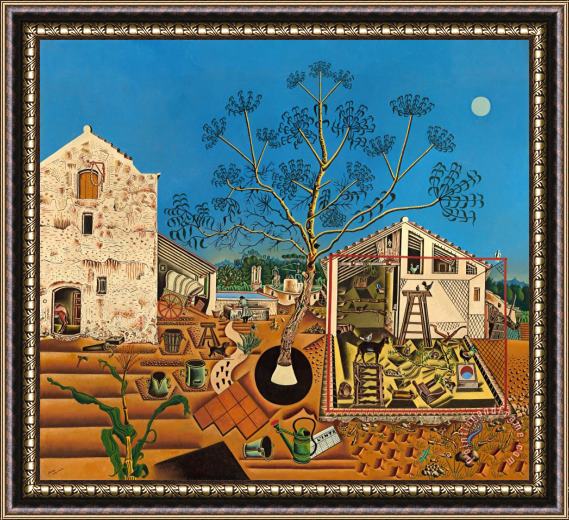 Joan Miro The Farm 1922 Framed Painting