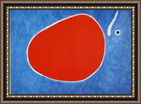 Rest on The Flight Into Egypt Framed Prints - The Flight of The Dragonfly in Front of The Sun by Joan Miro
