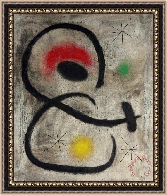 Joan Miro Untitled, 1962 Framed Painting