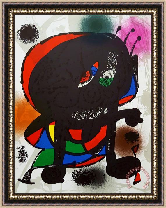Joan Miro Untitled, 1977 Framed Painting