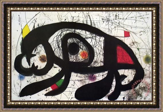 Joan Miro Untitled Framed Painting