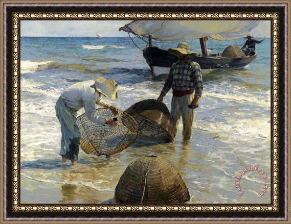 Joaquin Sorolla y Bastida Valencian Fisherman Framed Painting