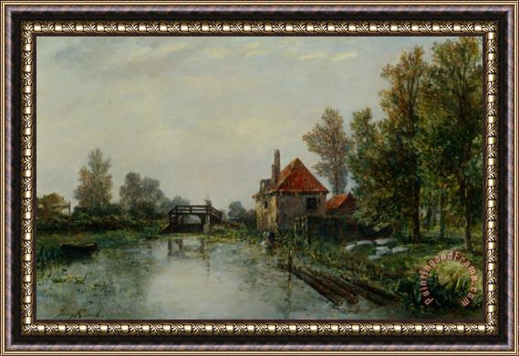 Johan Barthold Jongkind Lecluse Holland Framed Painting