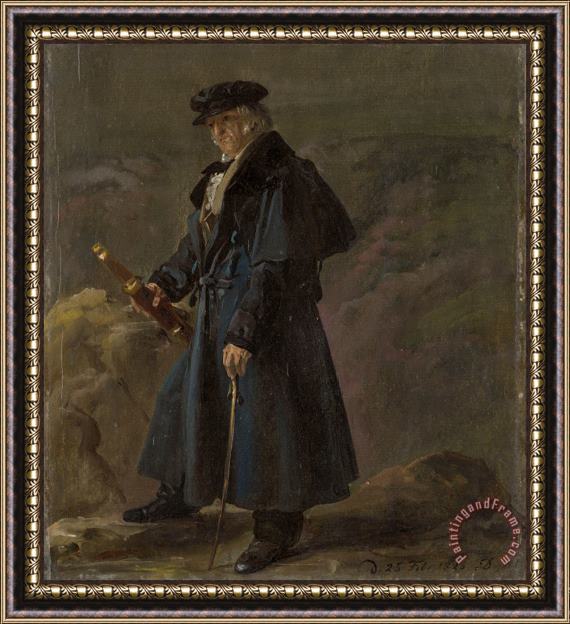 Johan Christian Dahl The Polish General Karol Kniacziewicz Framed Painting