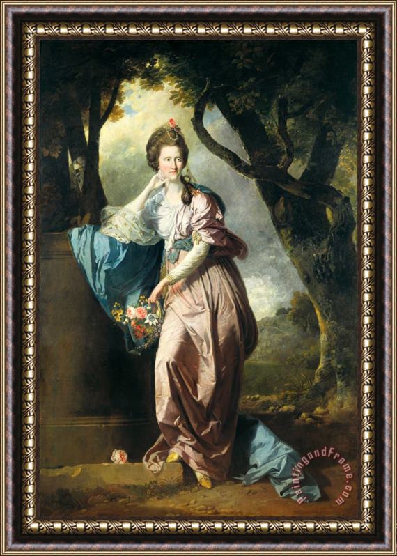 Johan Joseph Zoffany Mrs Woodhull Framed Painting