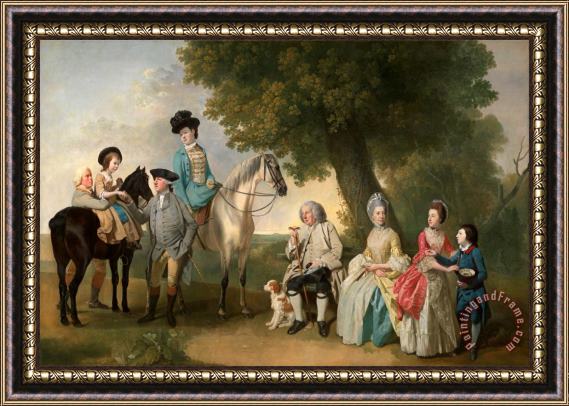 Johan Joseph Zoffany The Drummond Family Framed Painting