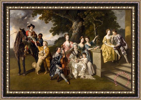 Johan Joseph Zoffany The Family of Sir William Young Framed Print
