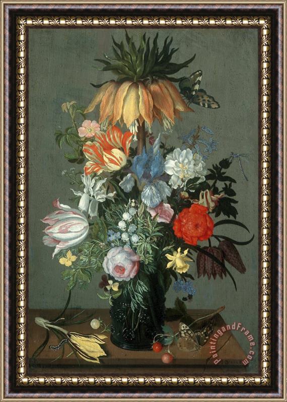 Johannes Bosschaert Flower Still Life with Crown Imperial Framed Print