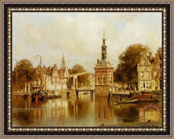 Johannes Christiaan Karel Klinkenberg A View of Amsterdam Framed Print