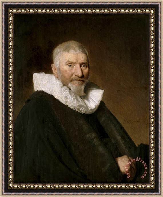 Johannes Cornelisz. Verspronck Johan Van Schoterbosch (ca. 1564 1654). Councillor And Alderman of Haarlem Framed Print