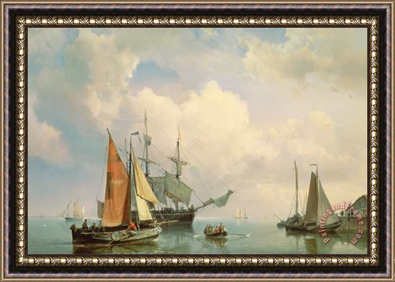 Johannes Hermanus Koekkoek Marine Framed Painting