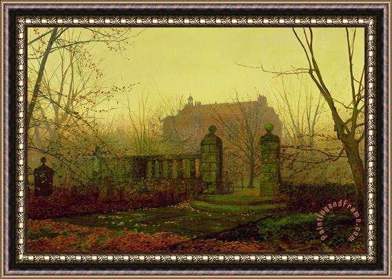 John Atkinson Grimshaw Autumn Morning Framed Print