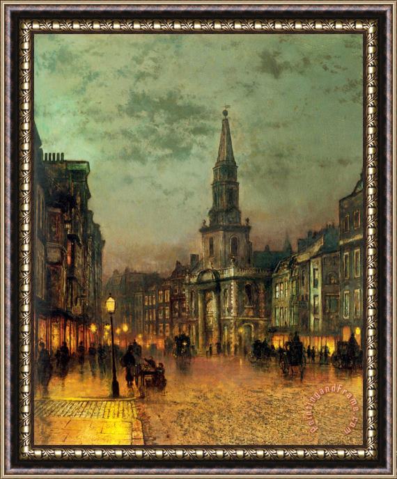 John Atkinson Grimshaw Blackman Street, London Framed Painting