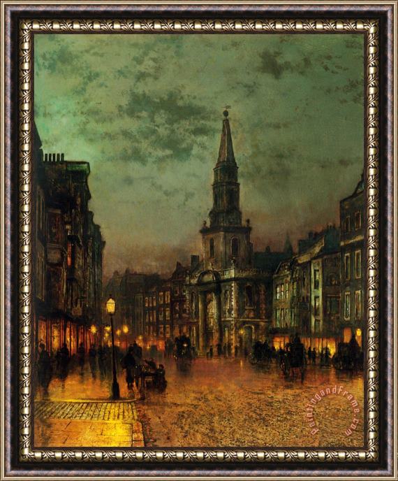 John Atkinson Grimshaw Blackman Street, London Framed Painting