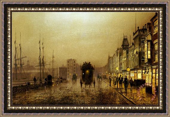 John Atkinson Grimshaw Glasgow Docks Framed Print