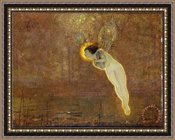 John Atkinson Grimshaw Iris Her Autumnal Errand Third Reading Framed Painting