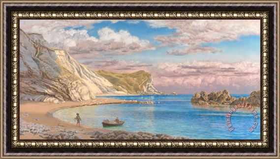 John Brett Man of War Rocks, Coast of Dorset Framed Print