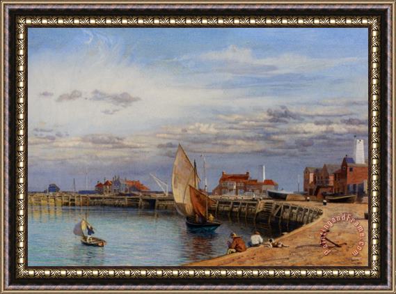 John Brett Yarmouth Harbour Framed Painting