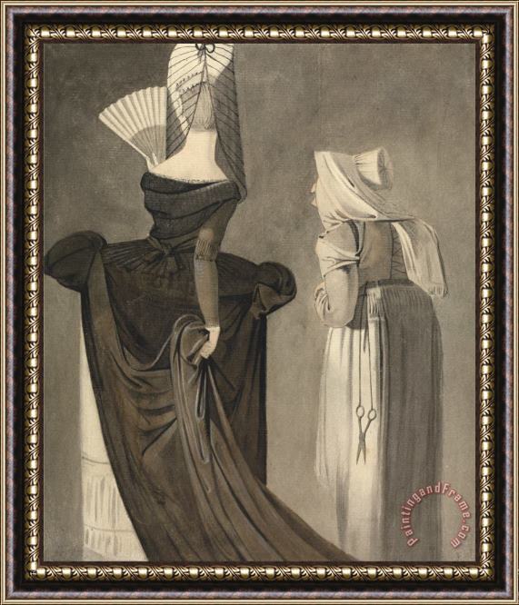 John Brown A Roman Lady with a Duenna Framed Painting