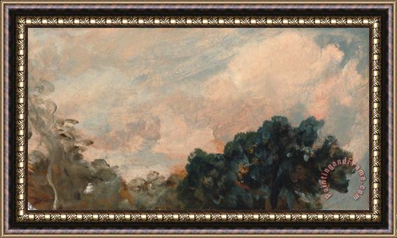 John Constable Cloud Study with Trees Framed Print