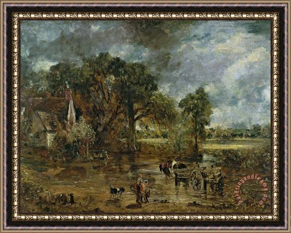 John Constable Full scale study for 'The Hay Wain' Framed Print