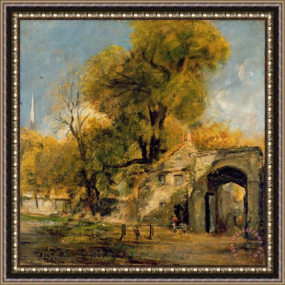 John Constable Harnham Gate - Salisbury Framed Painting