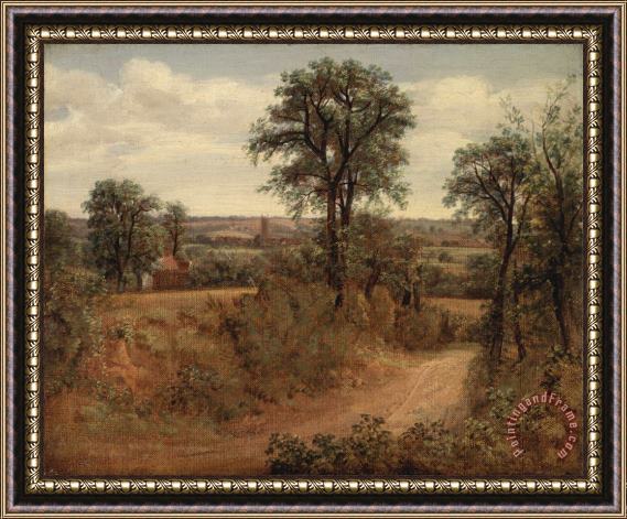 John Constable Lane Near Dedham Framed Print