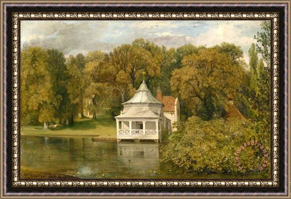 John Constable The Quarters Behind Alresford Hall Framed Painting