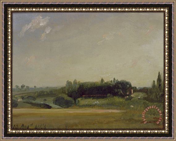 John Constable View Towards the Rectory - East Bergholt Framed Painting