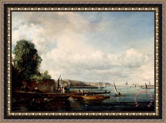 John Constable Waterloo Bridge Framed Painting