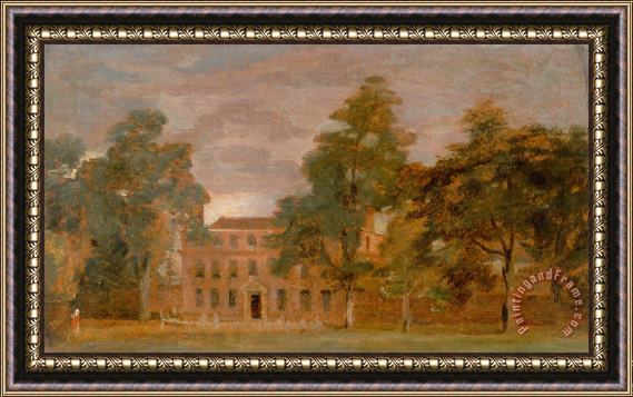 John Constable West Lodge, East Bergholt Framed Painting