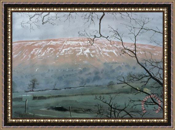 John Cooke Rise Hill in December Framed Print