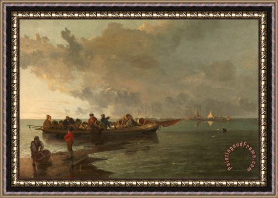 John Crome A Barge with a Wounded Soldier Framed Print
