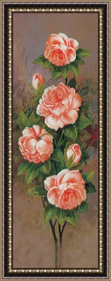 John Douglas Branch of Pink Roses I Framed Print