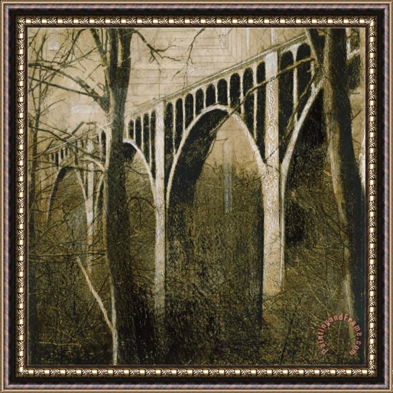 John Douglas Bridge Above Framed Painting