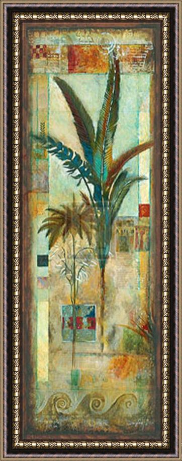 John Douglas City Palms II Framed Painting