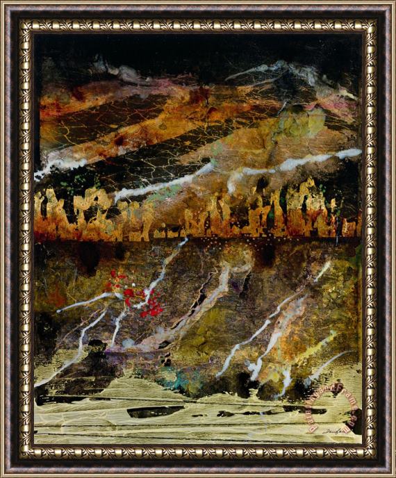 John Douglas Hemisphere X Framed Painting