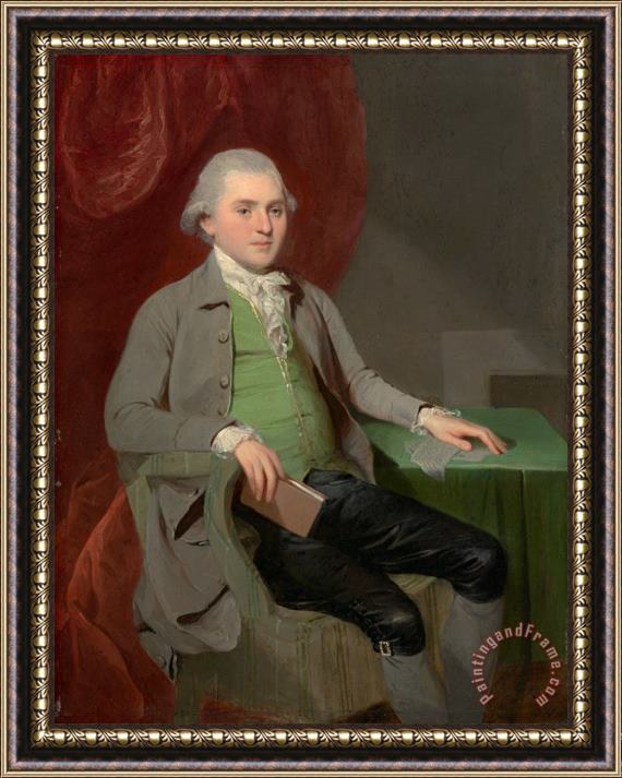 John Downman An Unknown Man Framed Painting