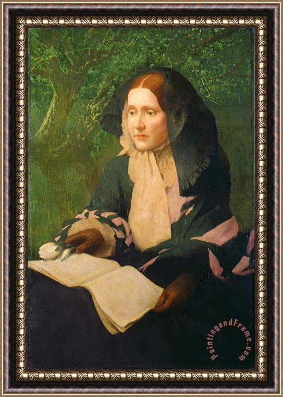 John Elliott Julia Ward Howe Framed Painting