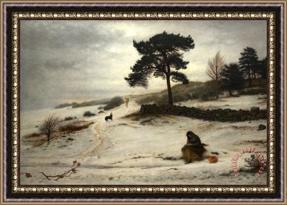 John Everett Millais Blow, Blow Thou Winter Wind Framed Painting