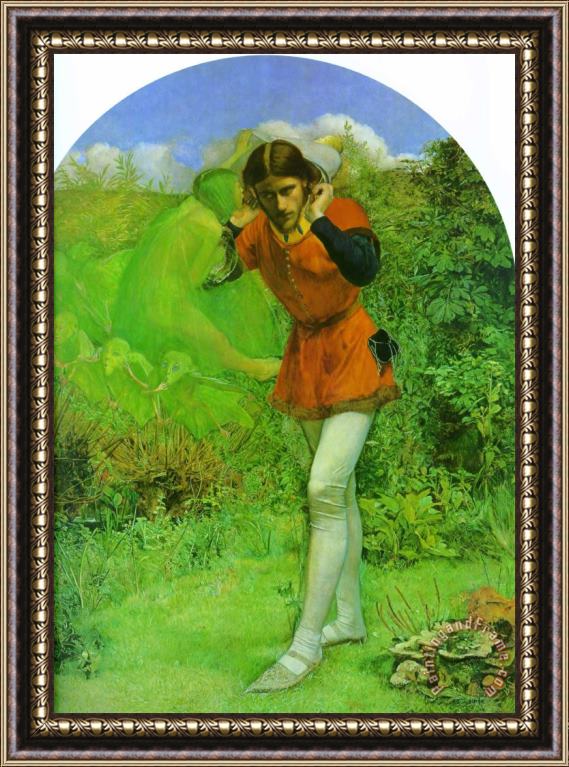 John Everett Millais Ferdinand Lured by Ariel Framed Painting